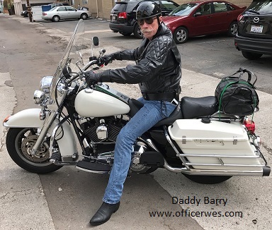 Daddy Barry, Sir on the Harley